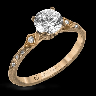 Fine Craft ZR2113 Engagement Ring in 14k Gold with Diamonds