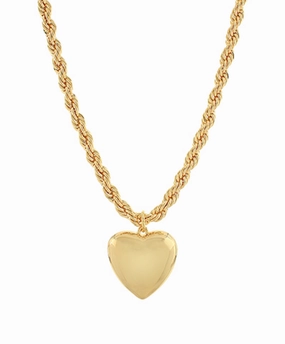 Puffy Heart Chain Necklace Exquisite Adornment