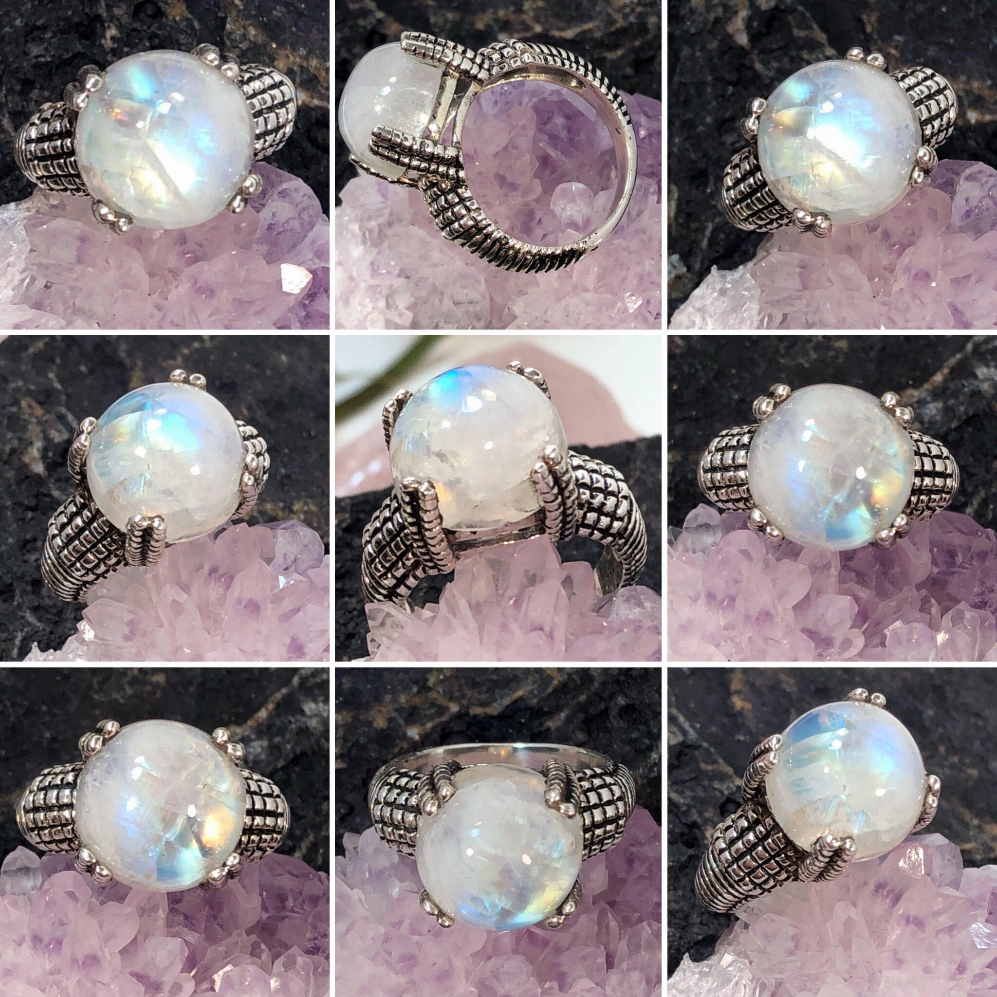 Premium item Stylish piece Moonstone Ring