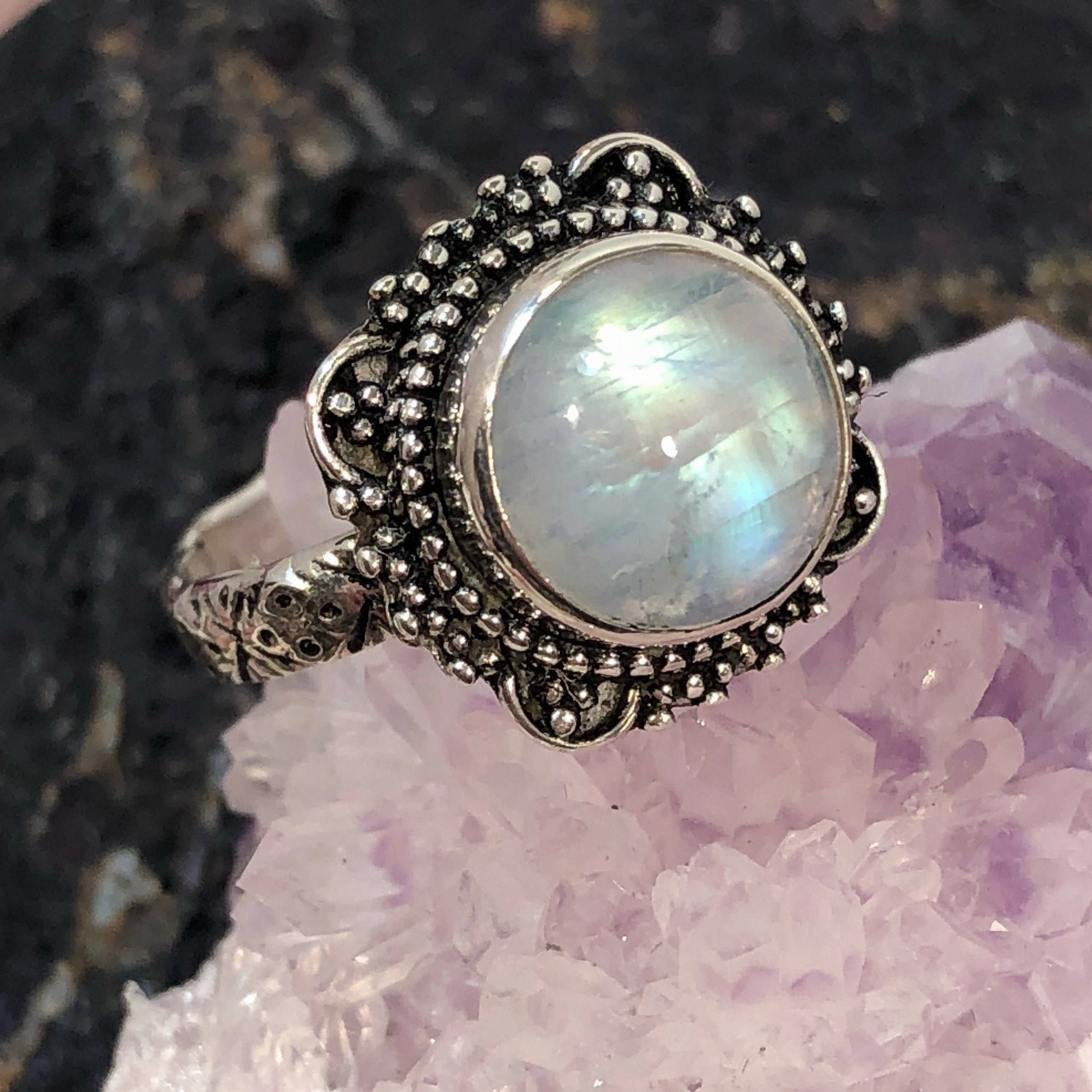 Convenient Style Moonstone Ring