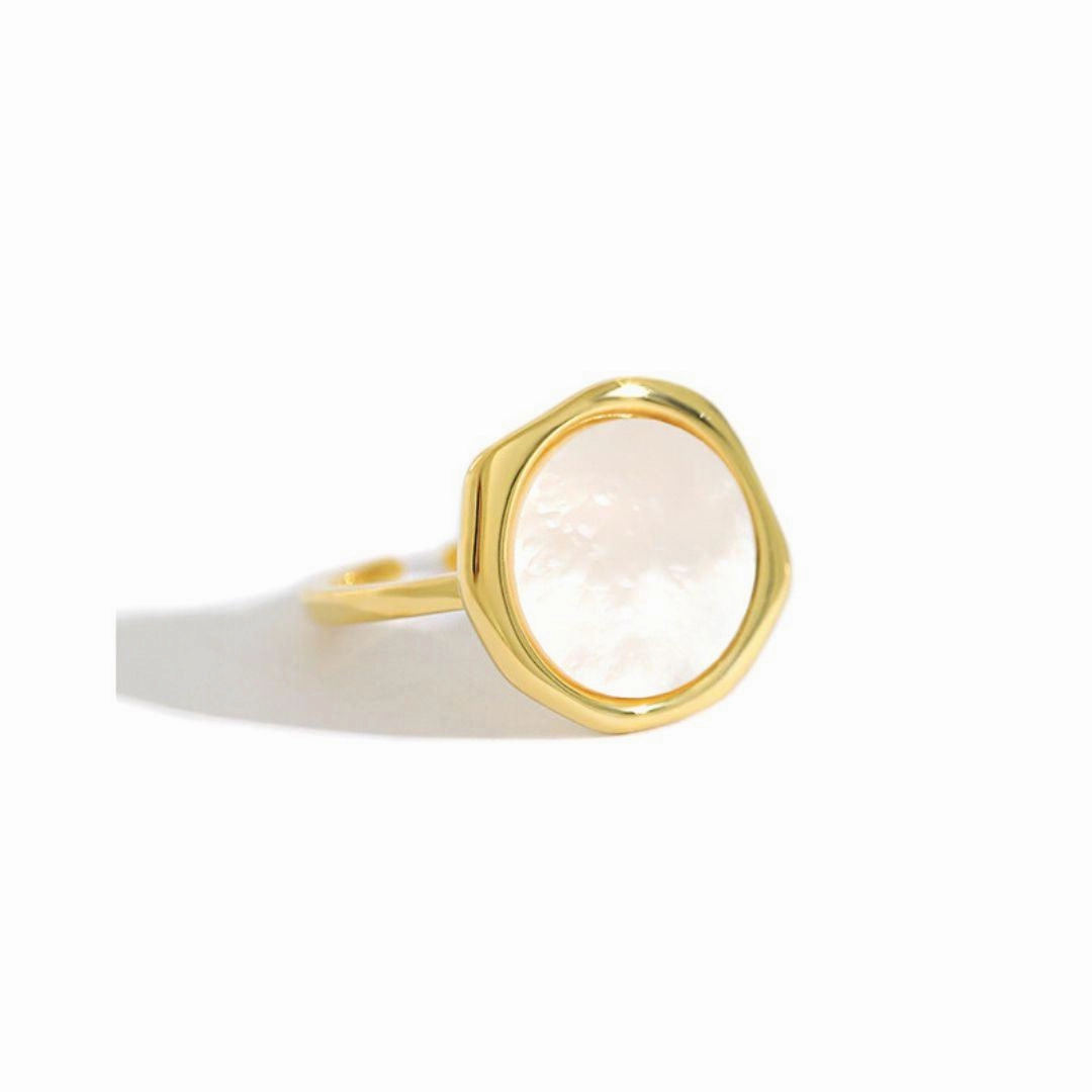 Mother Of Pearl Ring Unique Token