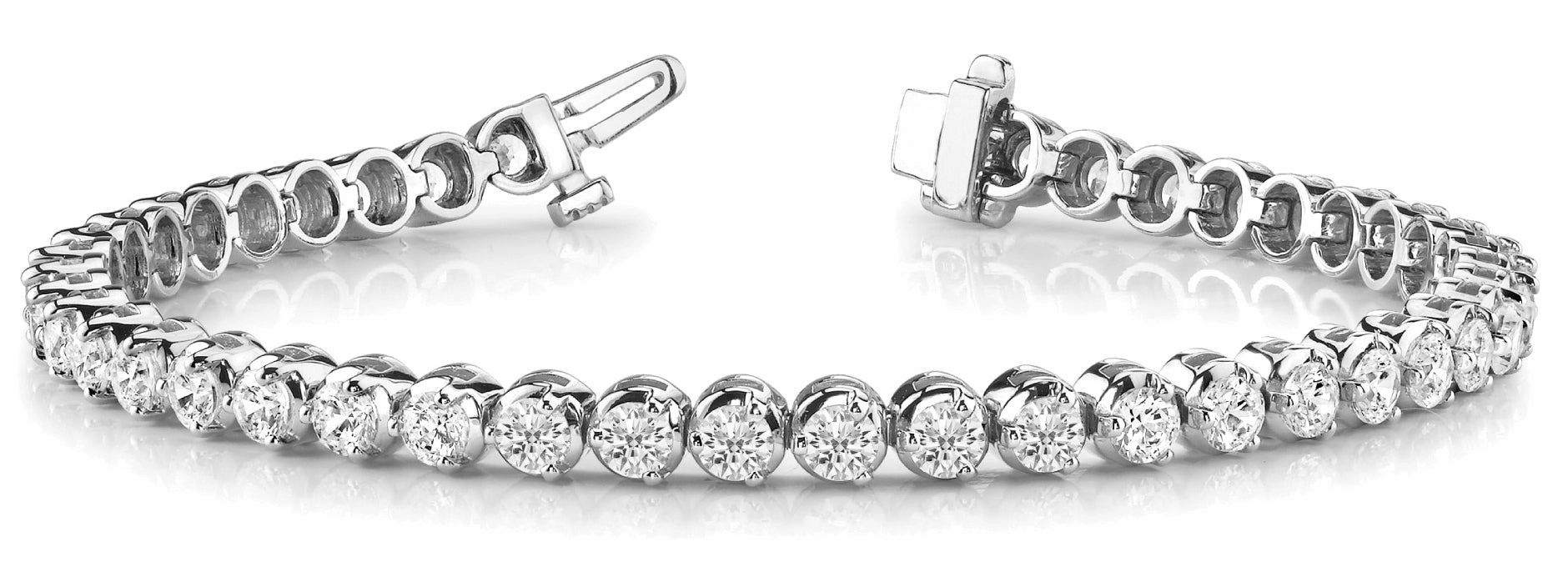 Multi-Diamond Line Fashion Bracelet Empowering Messages Sudden Vision