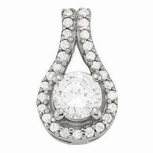 Multi-Diamond Solitaire Pendant Necklace Elegant Look Minimal Feature