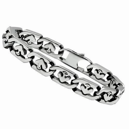 All-Inclusive Combinations TK334 - High polished (no plating) Stainless Steel Bracelet with No Stone