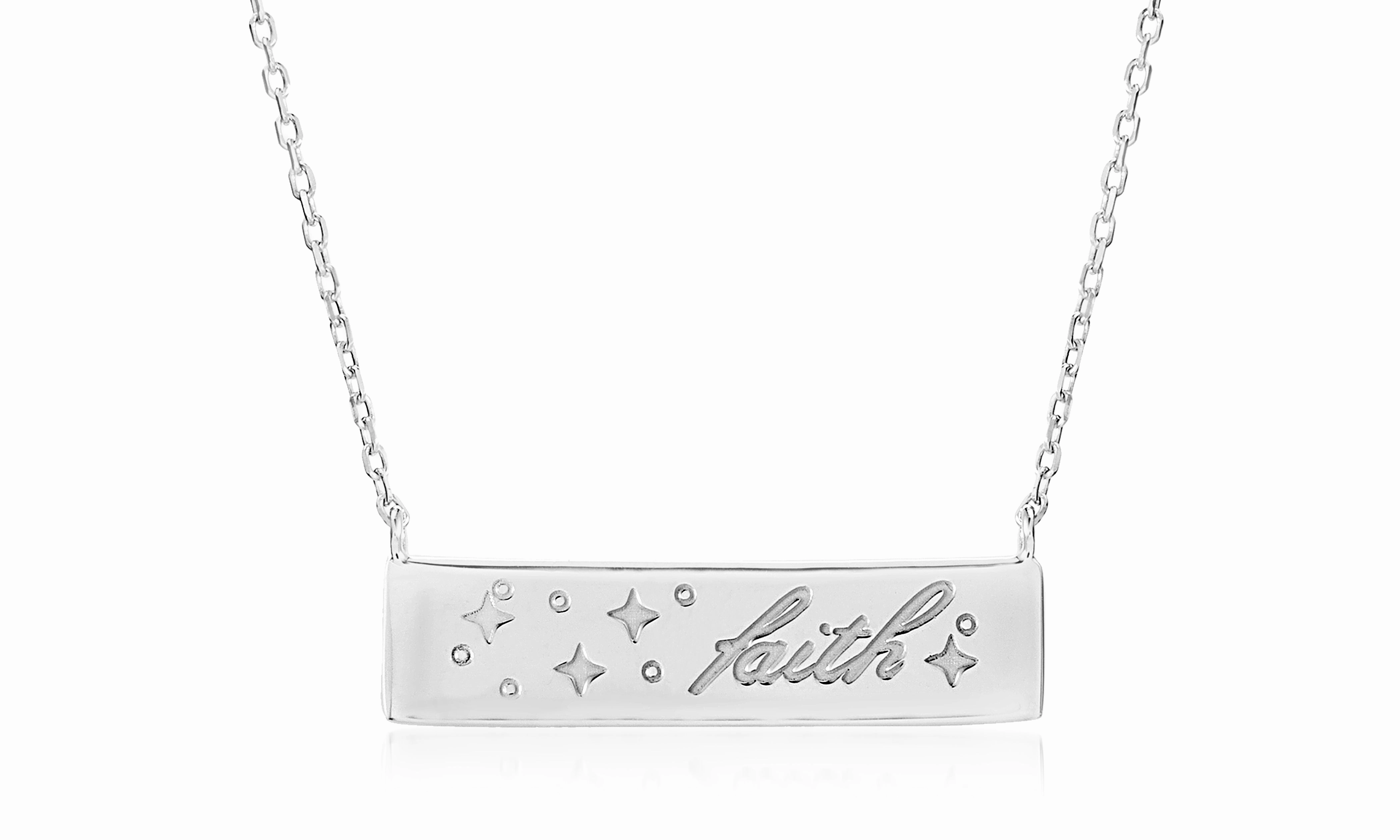 My Bible Brass Inspirational Bar Station Jerusalem Nano Bible Necklace Effortless Gift Minimalist Jewelry