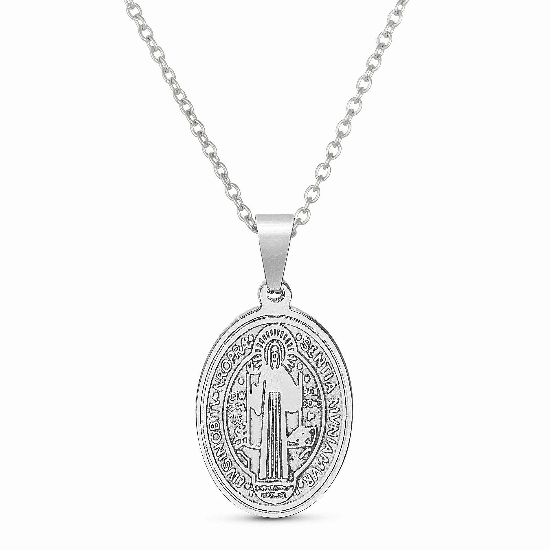 My Bible Stainless Steel Religious Pendant Necklace All Ages Party Adornment Gentle Finish