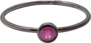 Natural Ruby Ring Sterling Silver Handmade Designer Women Thin Ring Minimalist Silver Black Rhodium Ring Small Ruby Rose Gold Vermeil Ring Christmas