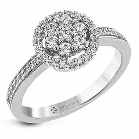NGR104 Engagement Ring in 14k Gold with Diamonds Fine Accessory Refined Form