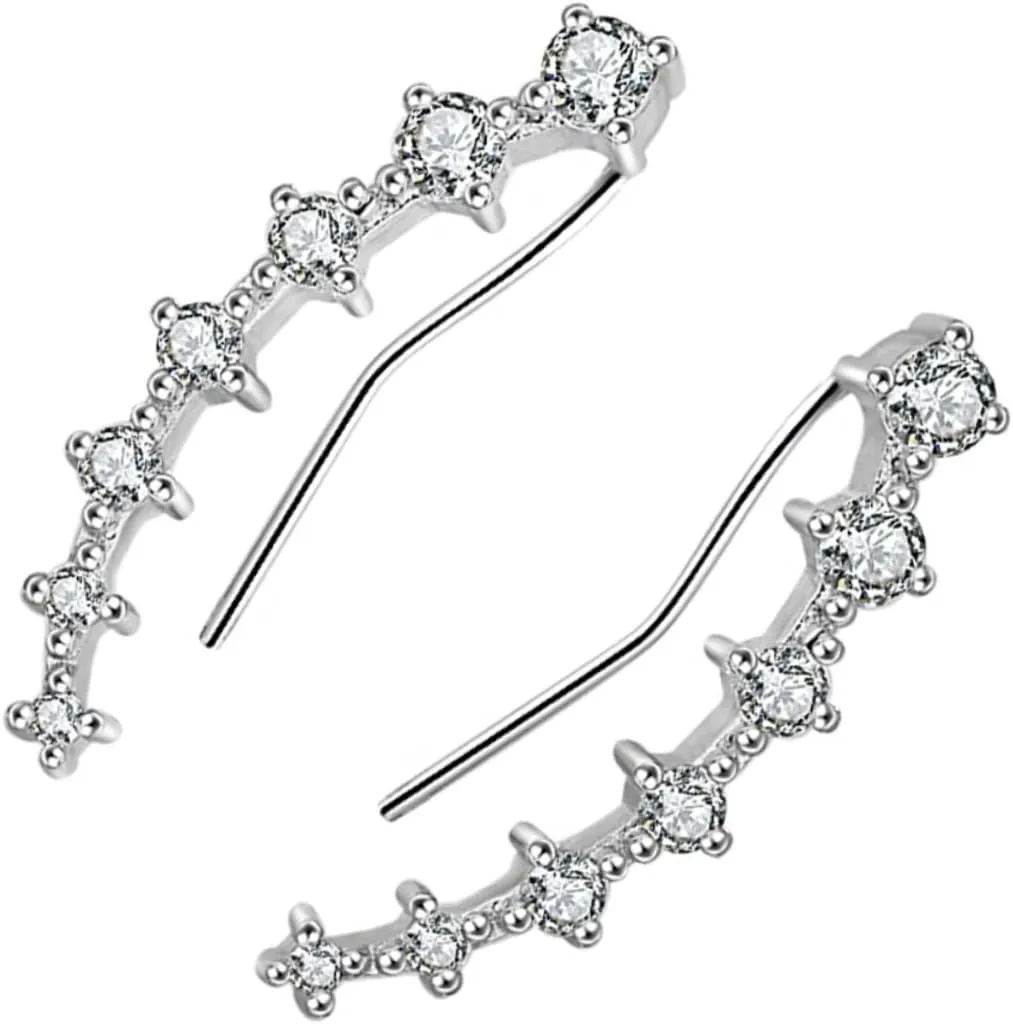 NOLITOY Chic Women's Earring Cuffs Trendy Gold Dangle Earrings Statement Ear Studs Jewelry Set