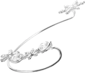 NOLITOY Fashionable Ear Cuffs for Women Snowflake Zircon Clip-on Earring Stylish Outfit Accessory