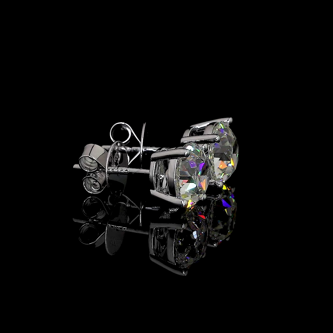 14K WHITE GOLDMartini Earrings Sturdy Embellishment Contemporary accessory