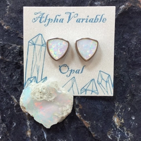 Opal Earrings Safe Piece Shiny Choice