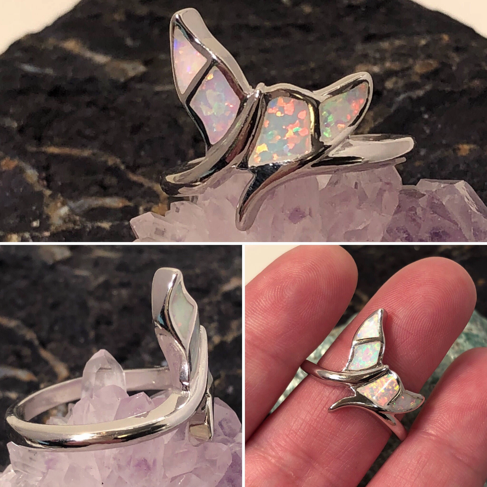 Opal Mermaid Tail Ring HighEnd Jewelry Return policy