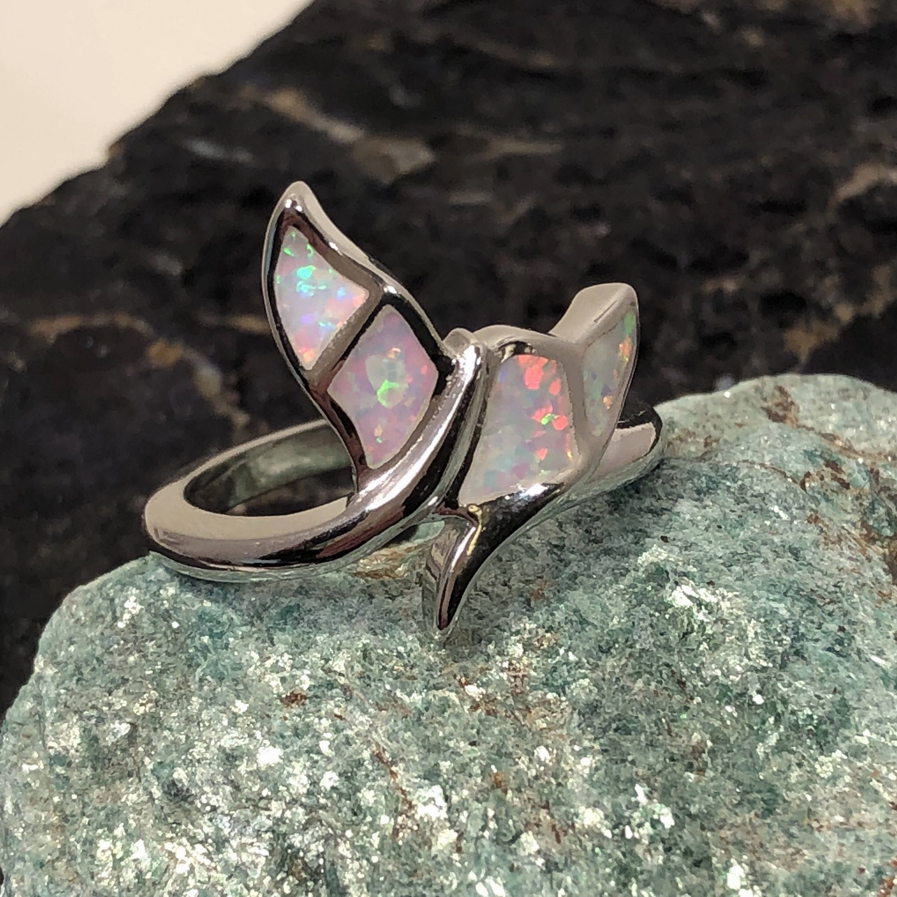 Strong Look Opal Mermaid Tail Ring