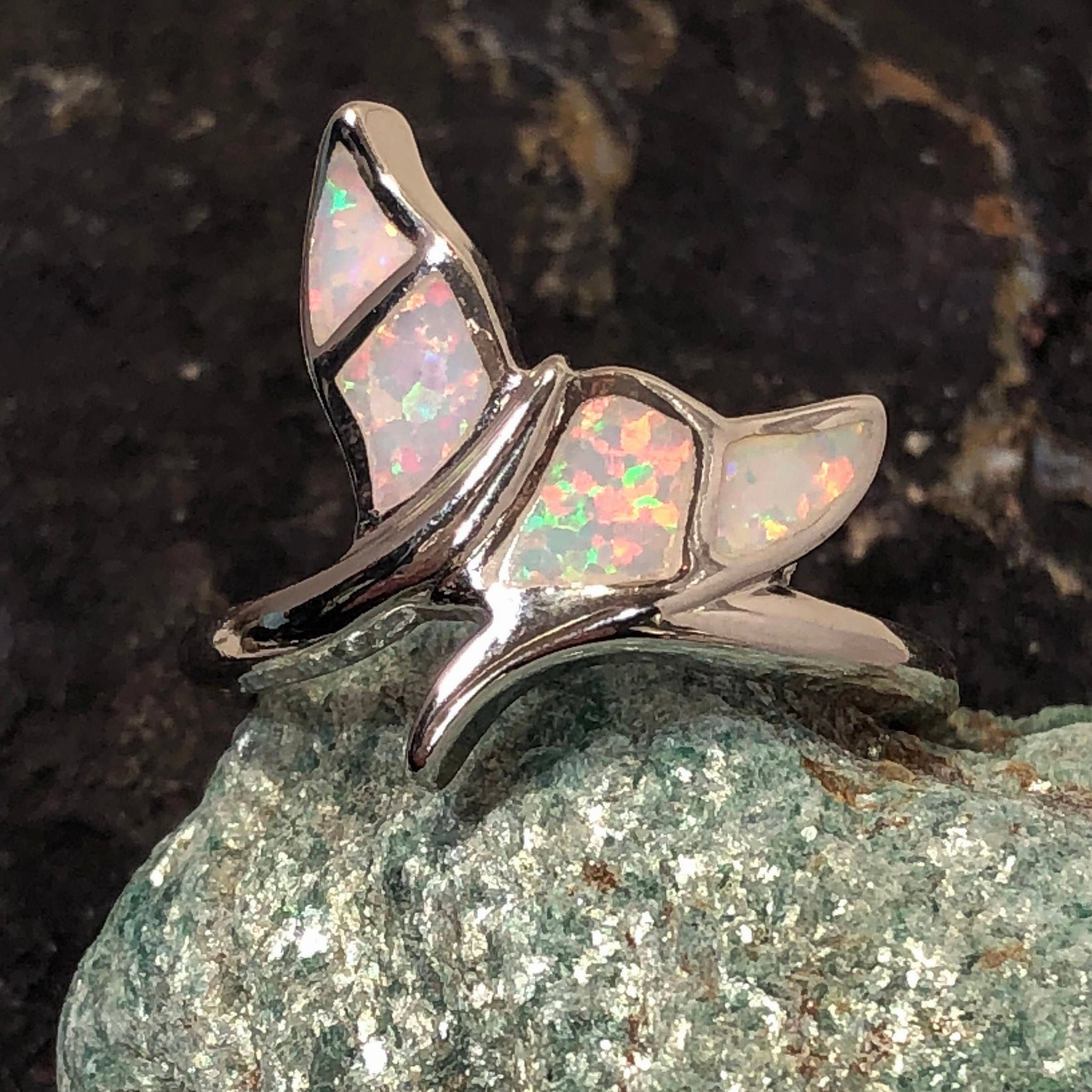 Opal Mermaid Tail Ring Unisex Design