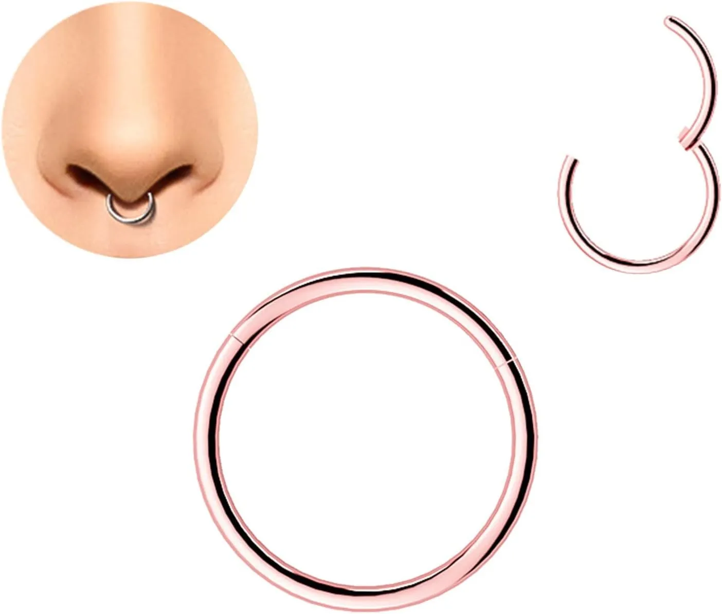 Orb Earrings Human body piercing accessories Earrings, nose rings, lip rings, and circle accessories Diamond Clip on Earrings