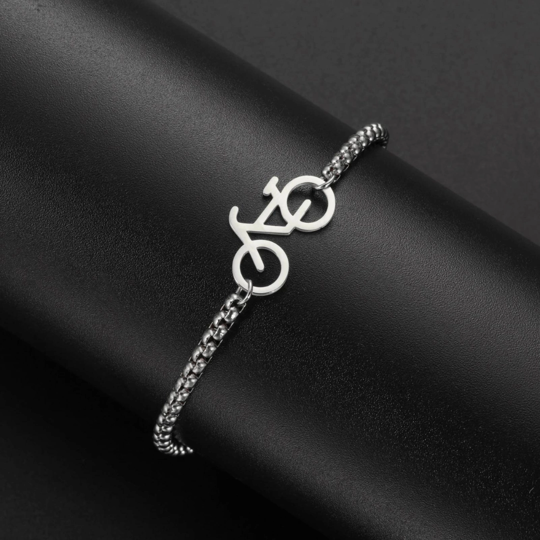Historically Contemporary Cycolinks Rope Bicycle Pendant Bracelet