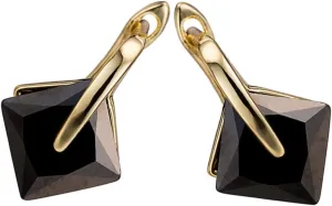 PartyKindom Elegant Women's Zircon Ear Rings Minimalist Design Earrings for Everyday Office Casual Formal Occasions