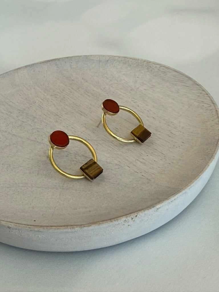 Duality Earrings Comfortable Style Contemporary Feature
