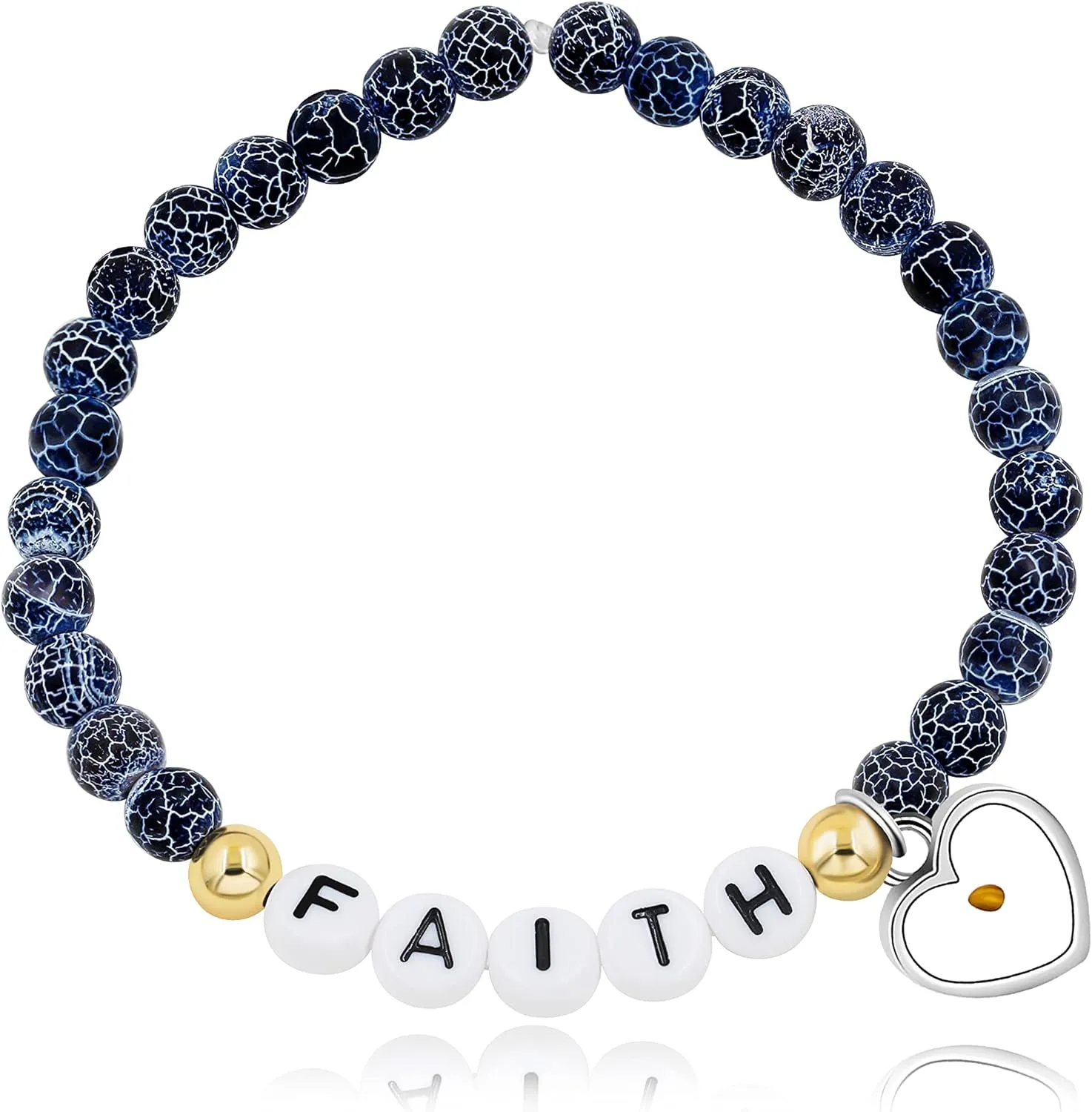 Personalized Initial Name Letter Bead Bracelets for Women Men, Custom DIY Name Bracelets for His Her Y1504
