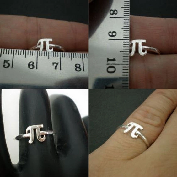 Pi Symbol Ring Vintage Trinket