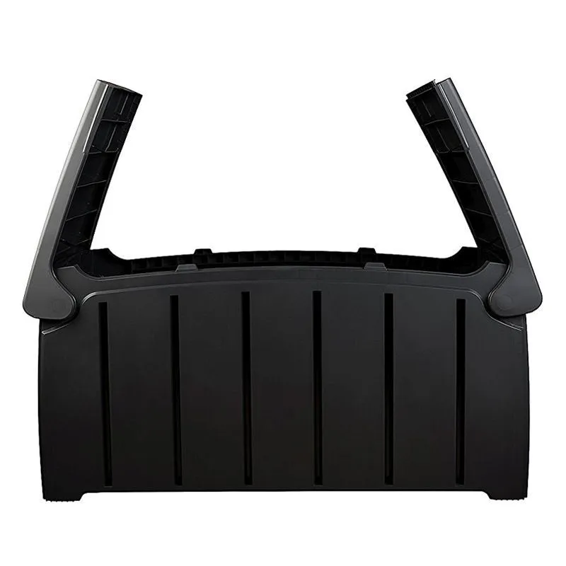 Plastic Outdoor Storage Box 322 Litres Extra Large - Black Essentials by Croft