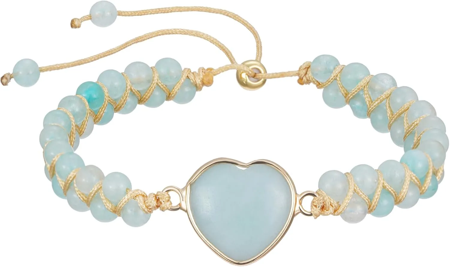 Plumiss Women Boho Handmade Natural Stone Crystal Leather Bead Wrap Bracelets Collection