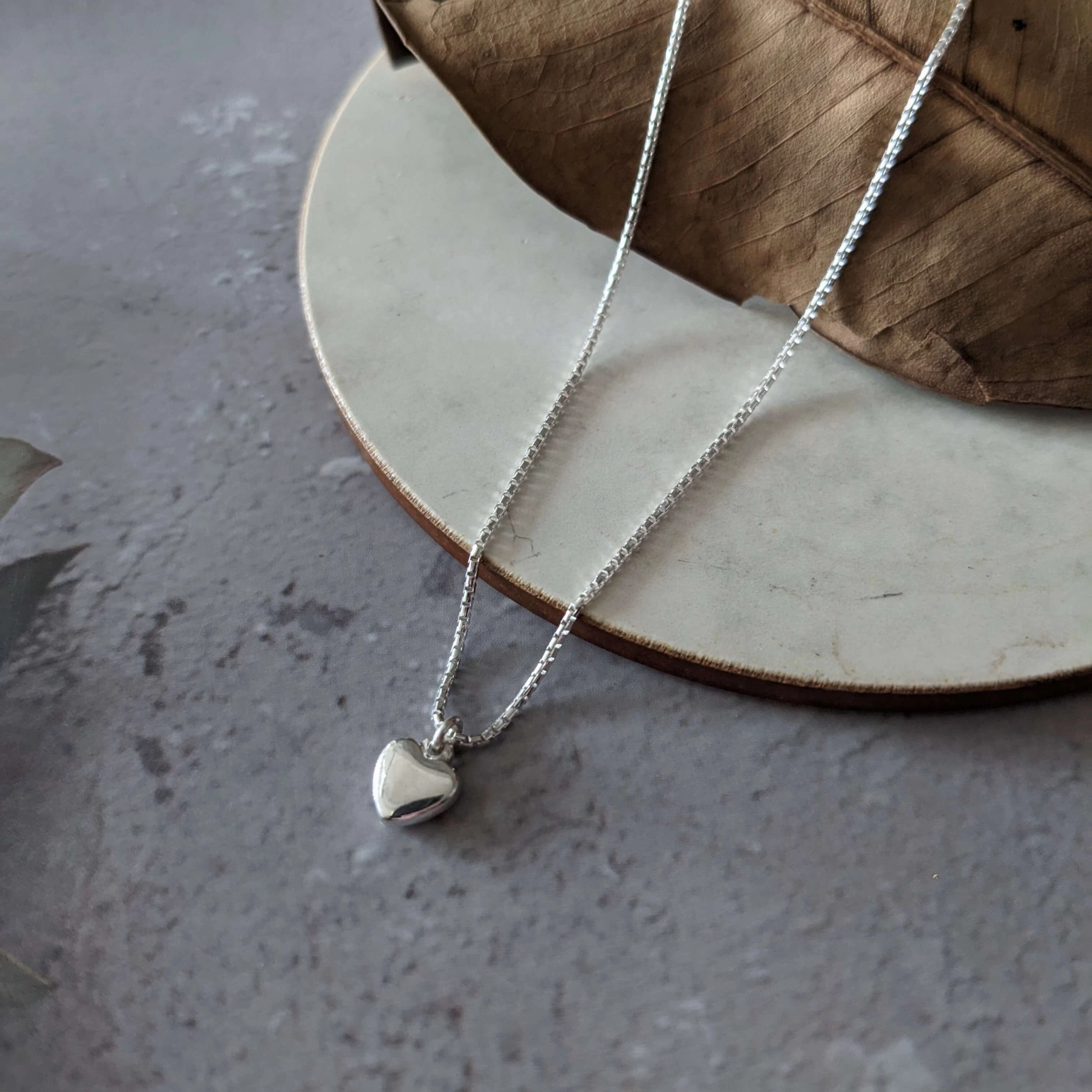 Sterling Silver Heart Necklace Stylish piece