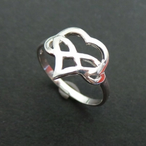 Polyamory Heart Infinity Ring Special Gift Meaningful Art