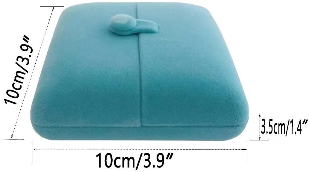 Premium Grade Velvet Aqua Jewelry Packaging Case for Brooch Badge Pin Unique Design Secure Storage