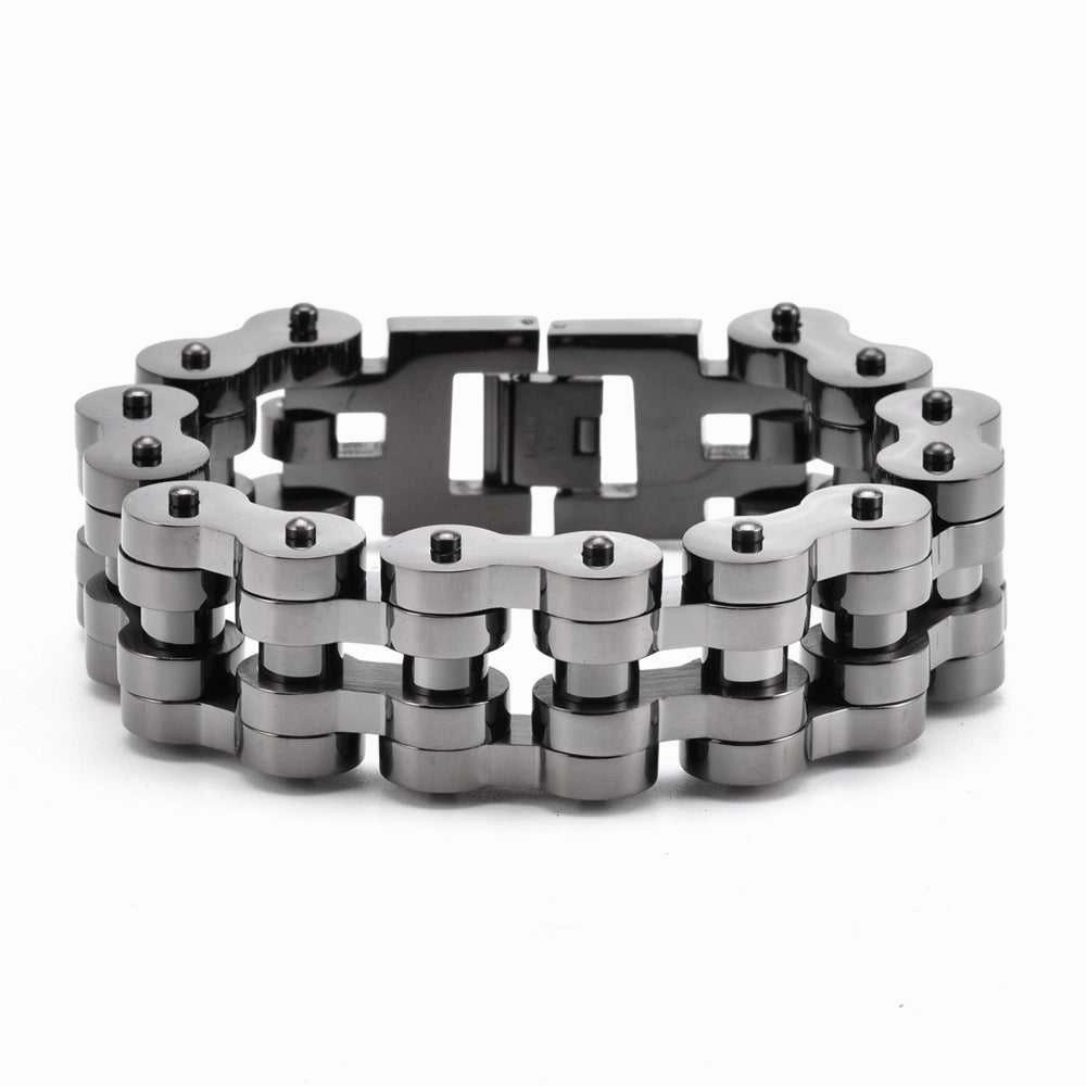 Live Trend Cycolinks Stealth Gunmetal 22mm Monster Bracelet
