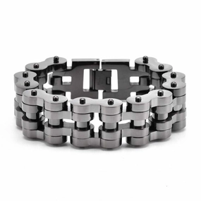 Diverse Combinations A Plus Cycolinks Stealth Gunmetal 22mm Monster Bracelet