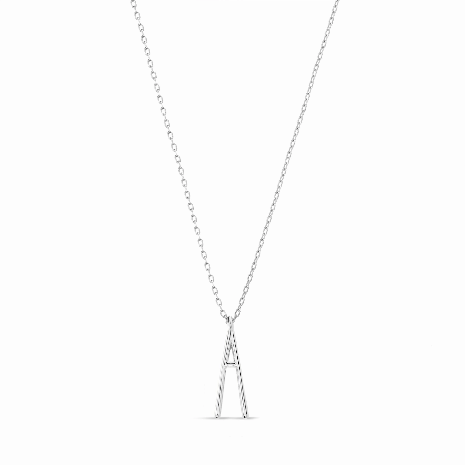 Rae Dunn Initial Station Cable Chain Necklace in Sterling Silver Handmade Design Budget-Friendly Design
