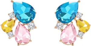 Rhinestone Stud Earrings Small Fancy Crystal Cluster Earrings for Women Brides Dainty Marquise Stud Earrings for Wedding Party Prom Jewelry Gift