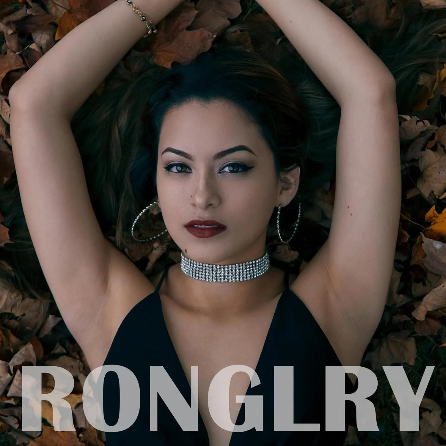 Ronglry Rhinestone Choker Necklace for Women Silver Diamond Choker Necklaces for Women Sparkly Crystal Rhinestone Necklace for Women Silver Chokers for Women Party Prom Wedding Jewelry Accessories