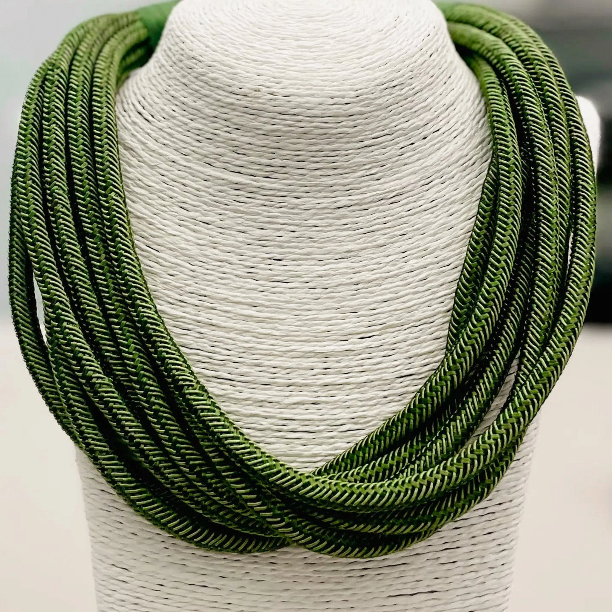 For Groom Rope Slub Necklace Olive