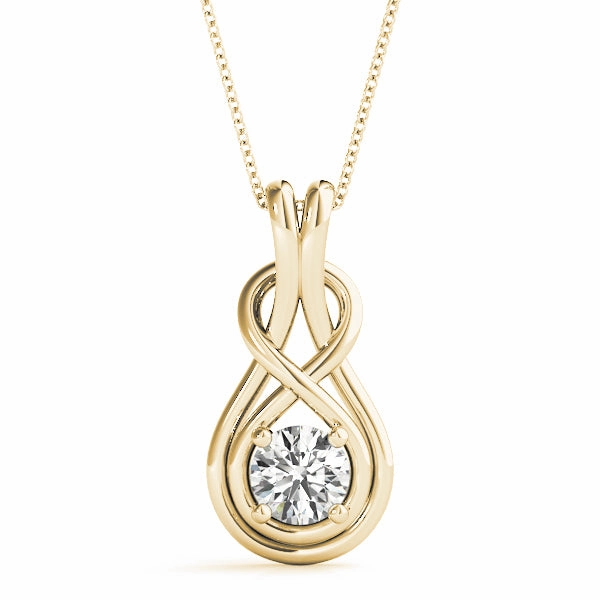 Round Diamond Fashion Pendant Nuptial Jewelry Classic Mood