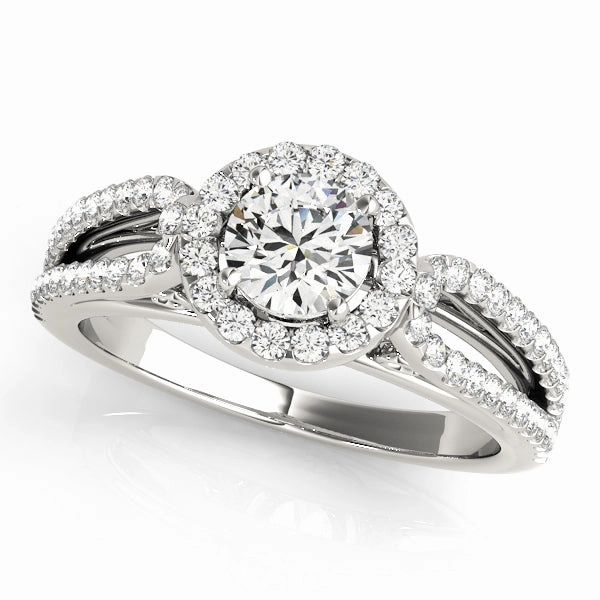 Round Diamond Halo Engagement Ring Amazing Craft