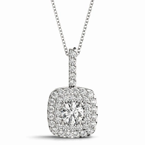 Celebration Gift Urban Guy Round Diamond Halo Pendant