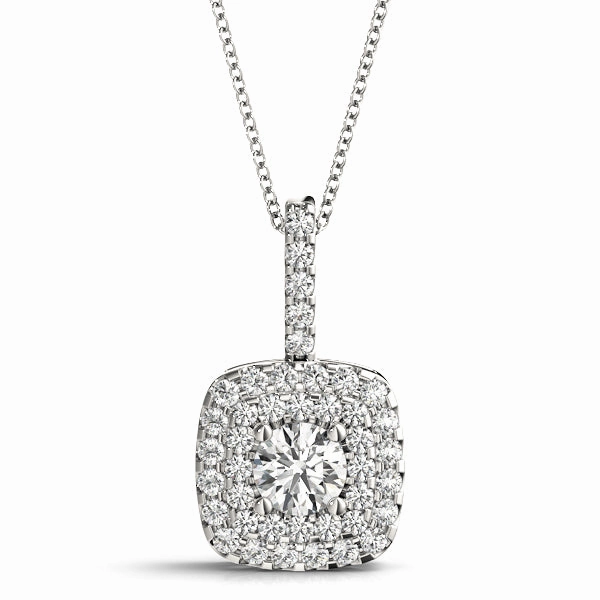 Celebration Gift Urban Guy Round Diamond Halo Pendant