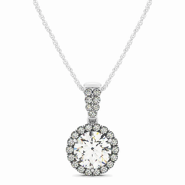 Round Diamond Halo Pendant For Everyone