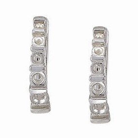 Round Diamond Hoop Earrings Affordable Feature