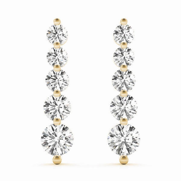 Fashion Accessory Round Diamond Journey Earring Set