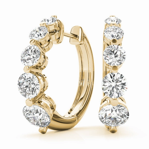 Round Diamond Journey Earring Set Timeless Jewelry
