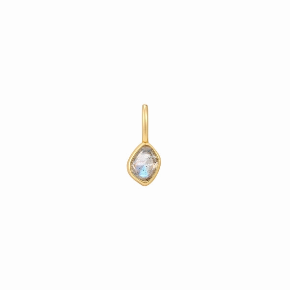 Vibrant Touch Evening Accessories Gold Labradorite Charm