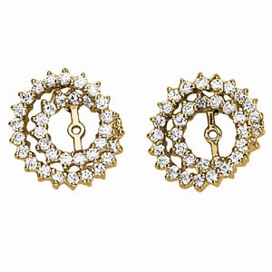 Diamond Fashion Earring Jackets Durable Look Summer Adornment