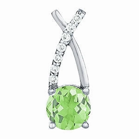 Multi-Diamond Round Pendant in Fine Metals Fine Style