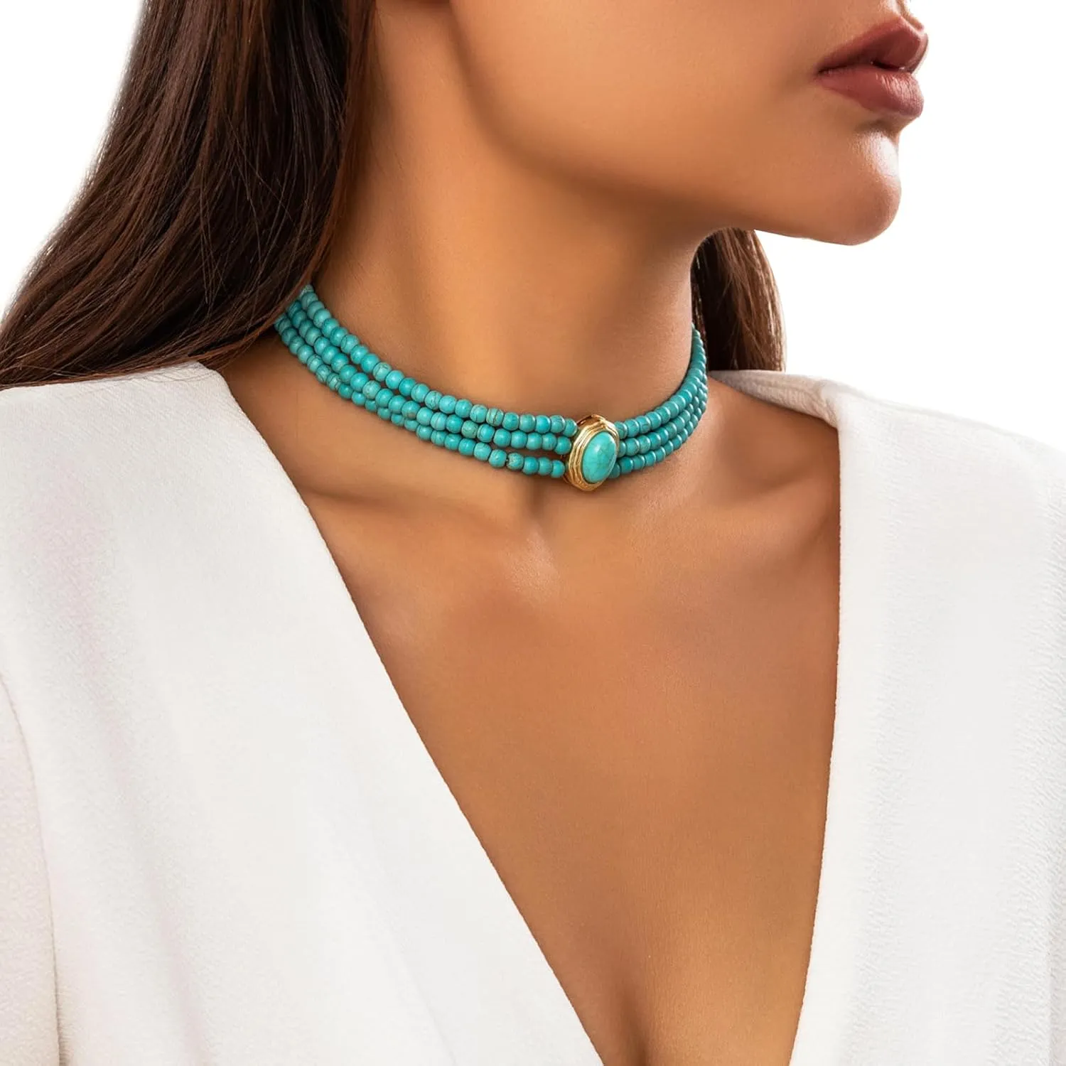 Sexy Beaded Chain Short Necklace Trend Multi layered Pearl Choker Necklace Elegant Pearl Clavicle Chain Necklace for Women