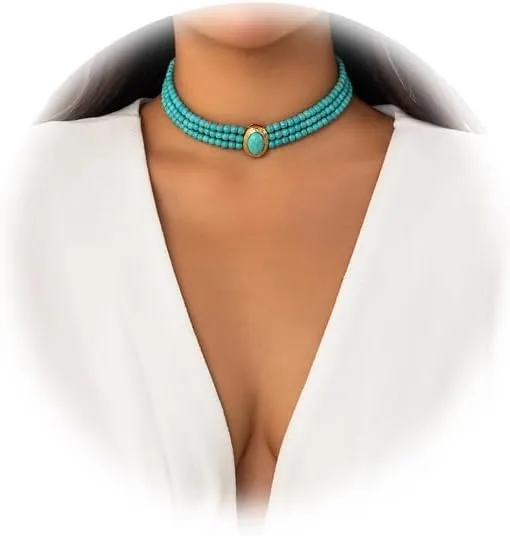 Sexy Beaded Chain Short Necklace Trend Multi layered Pearl Choker Necklace Elegant Pearl Clavicle Chain Necklace for Women