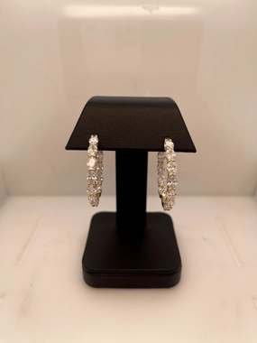 Grand Adornment 14K YELLOW GOLDHoops Earrings